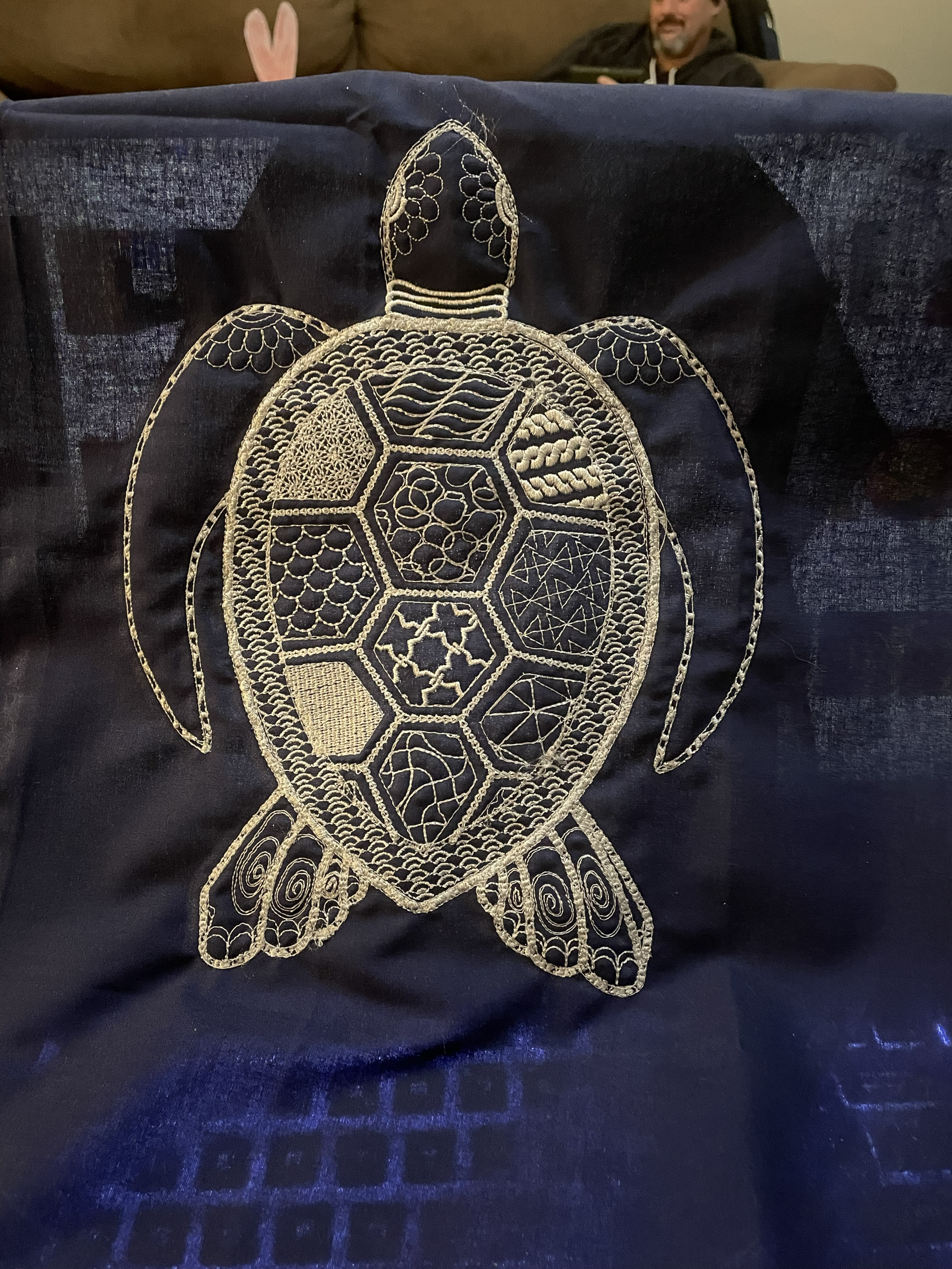 Turtle embroidery