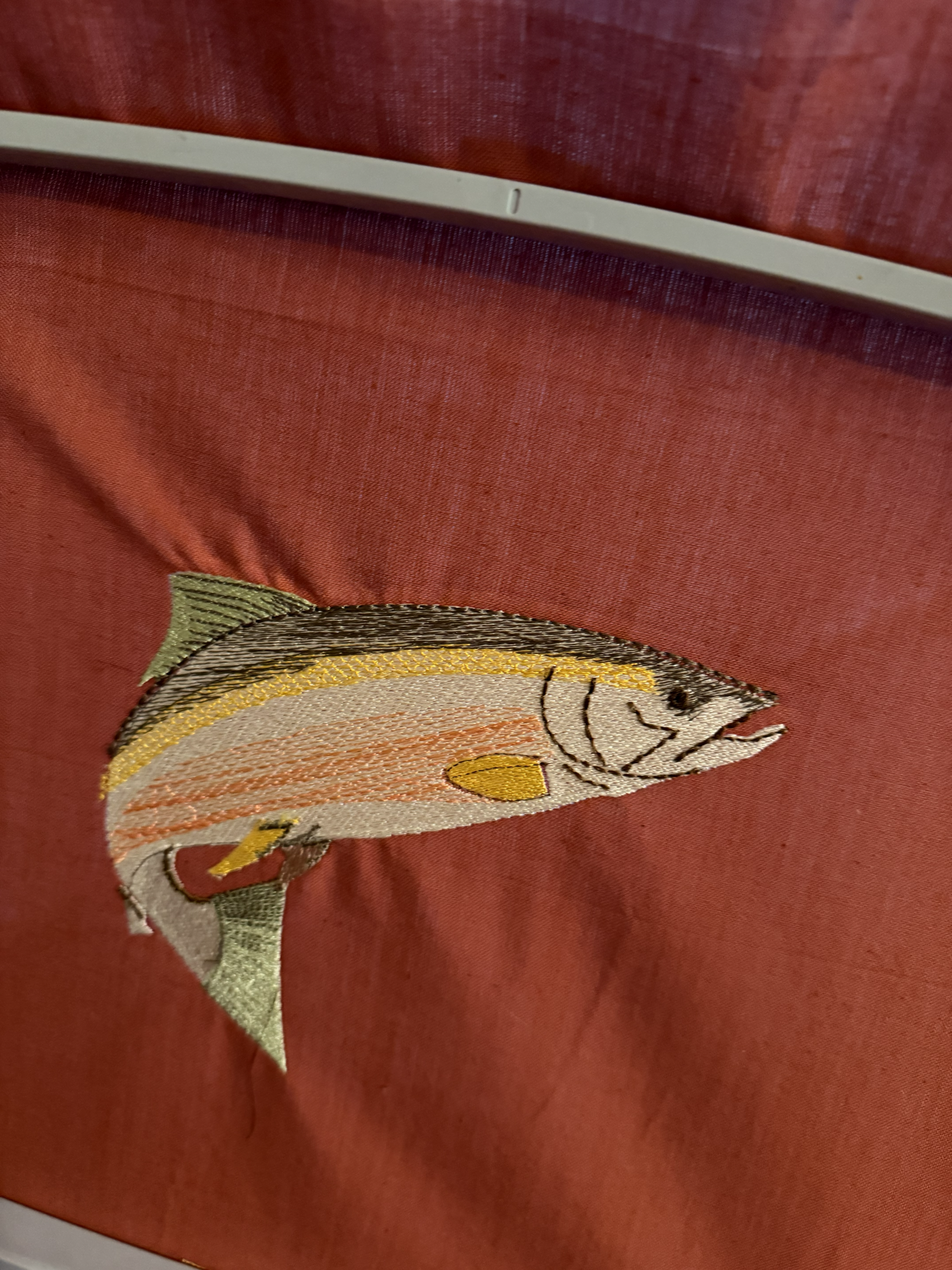 Embroidered trout